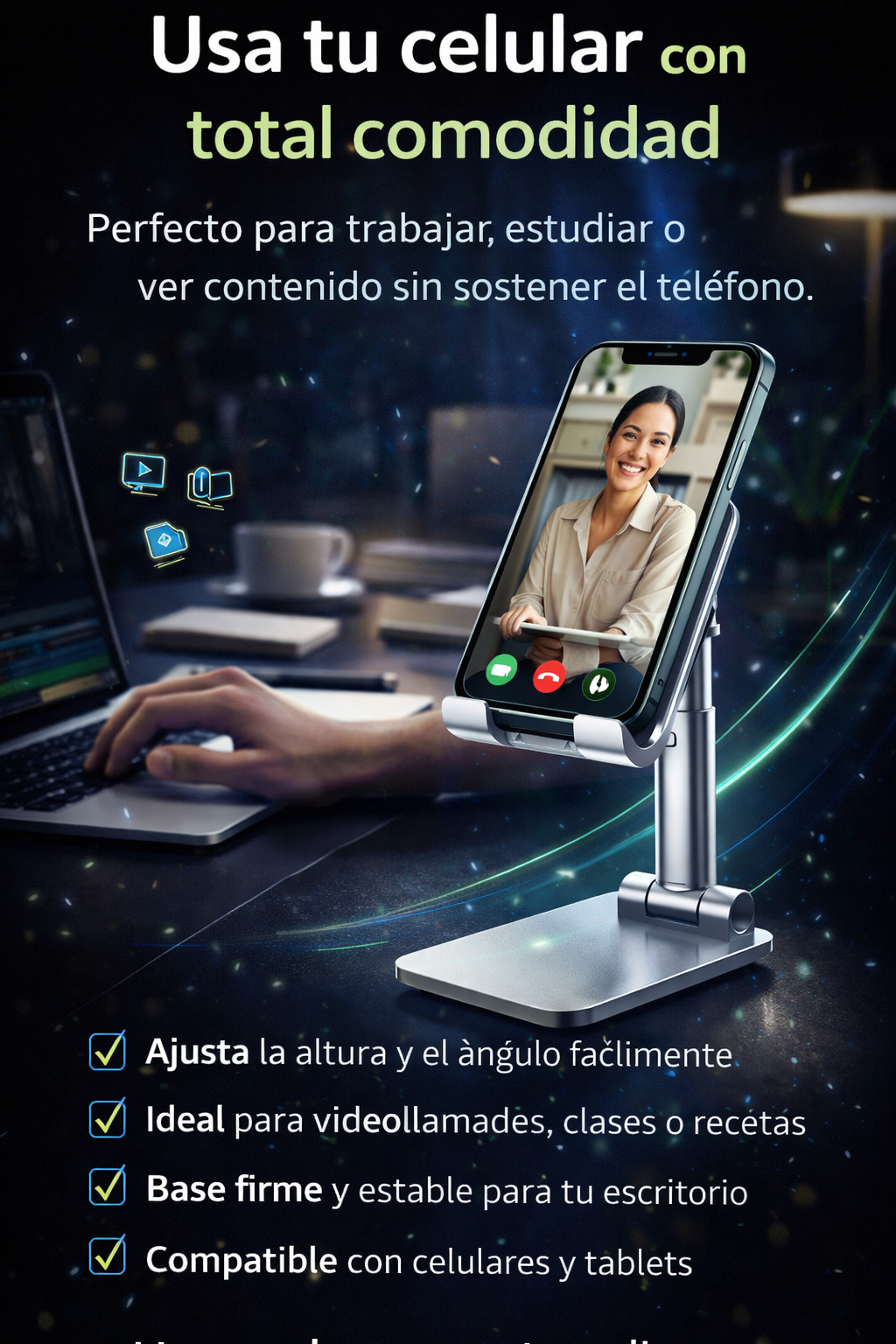 ¿Dolor de cuello por usar tu celular todo el día?