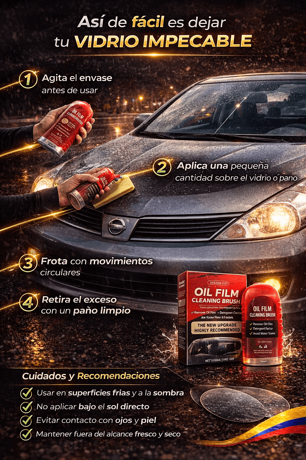 ⚠️⚠️ ¿Miedo al conducir bajo lluvia? Necesitas ver claro. ⚠️⚠️