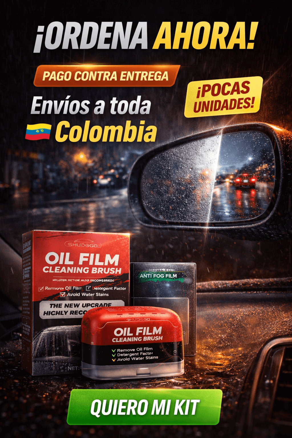 ⚠️⚠️ ¿Miedo al conducir bajo lluvia? Necesitas ver claro. ⚠️⚠️