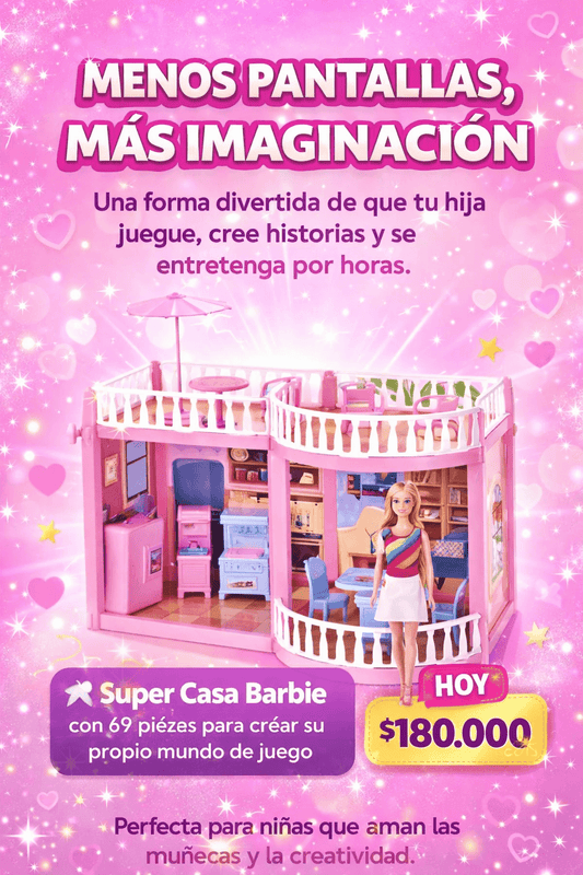 🎀 MENOS PANTALLAS, MÁS IMAGINACIÓN PARA TU HIJA
