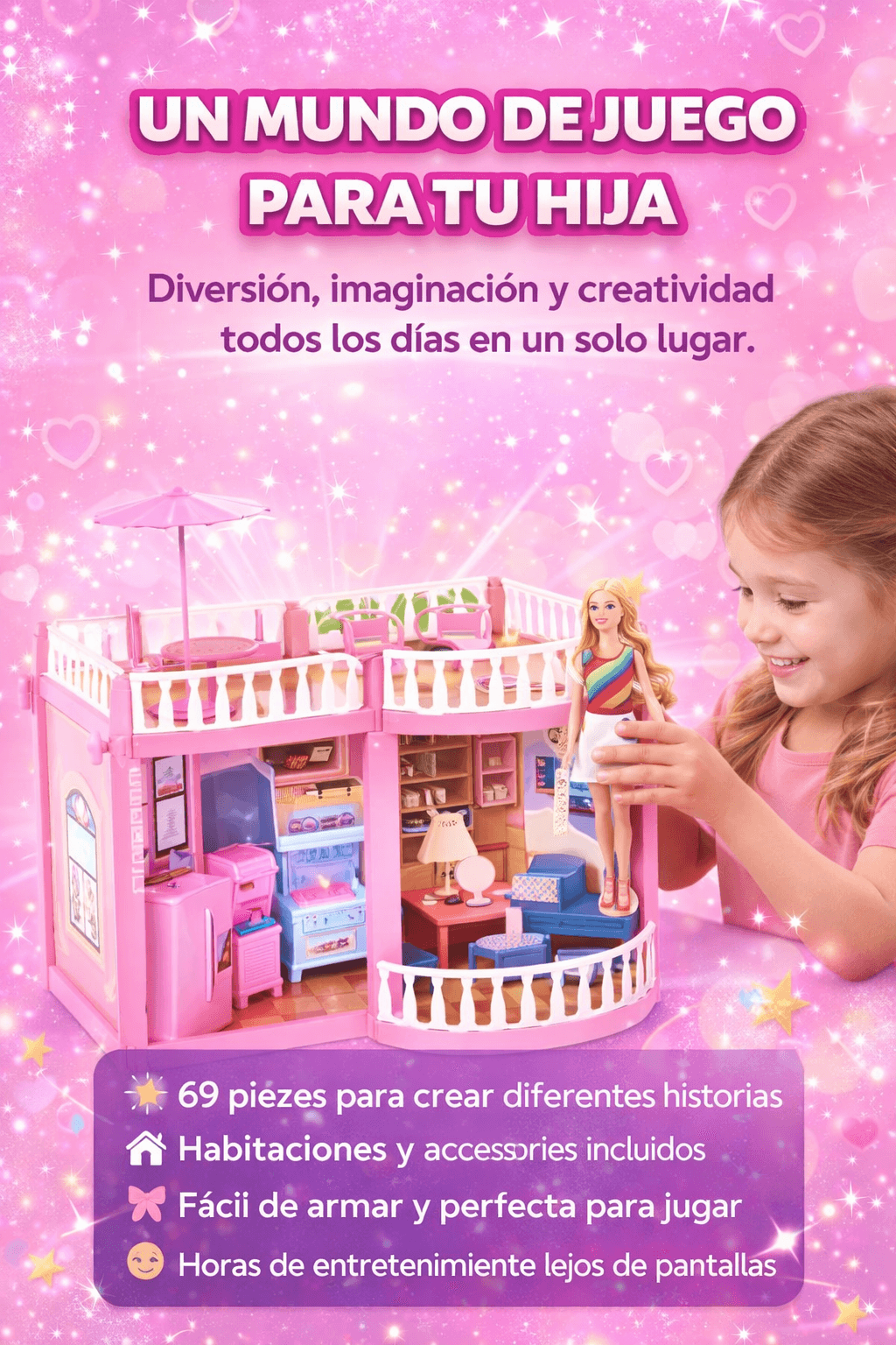 🎀 MENOS PANTALLAS, MÁS IMAGINACIÓN PARA TU HIJA