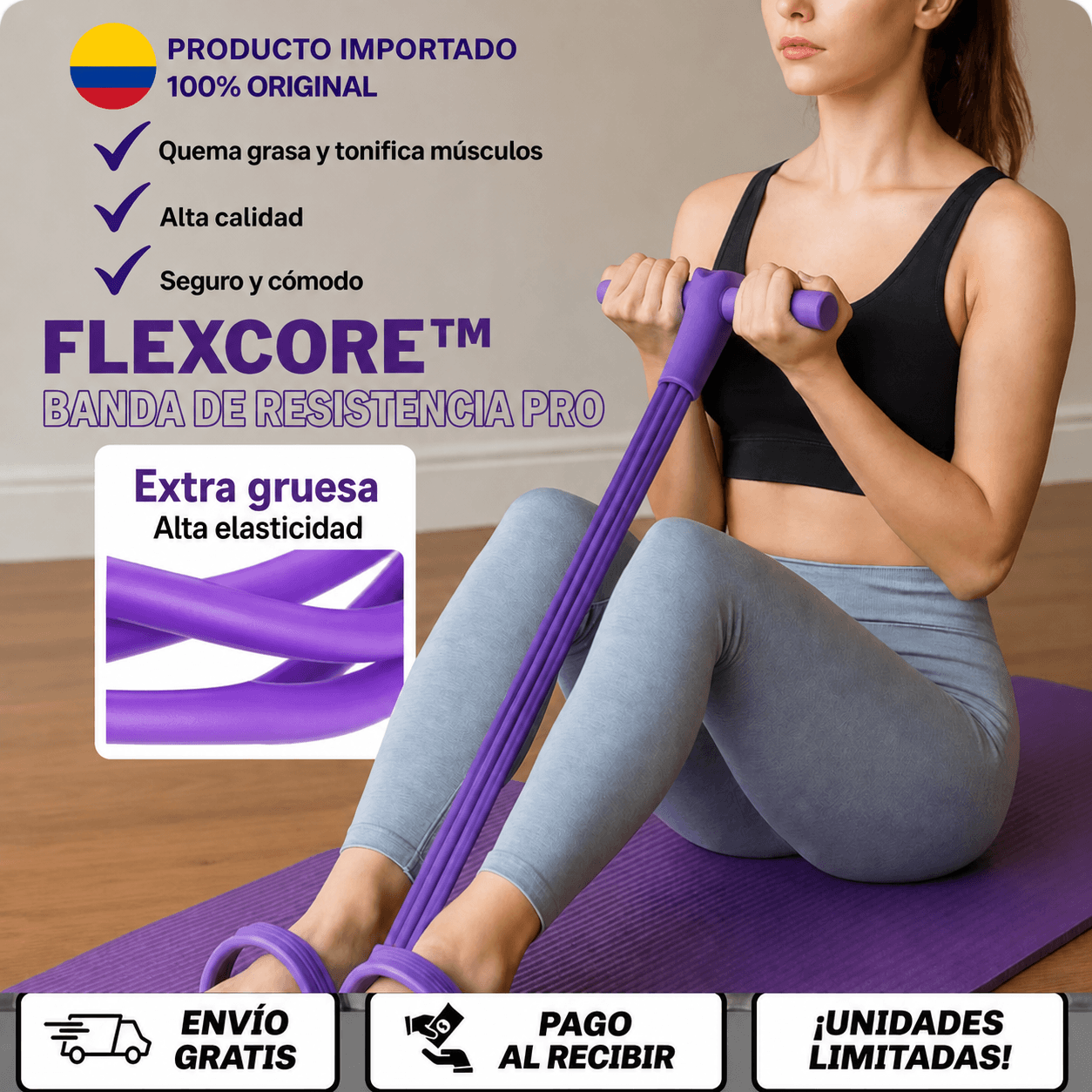 BANDA ELÁSTICA RESISTENTE FLEXCORE™ PRO