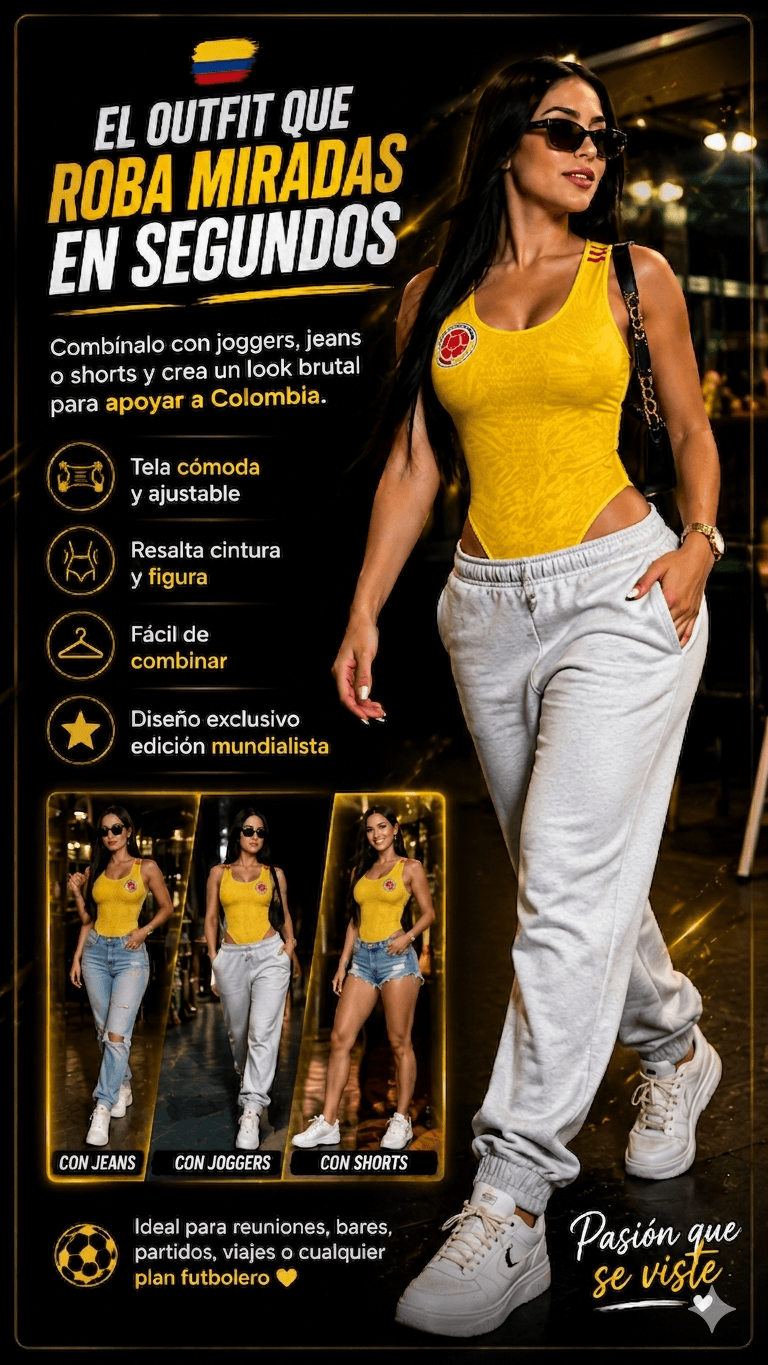 Body Mundialista 2026 TANGA BRASILERA ¡Luce Increíble Apoyando a la Selección!