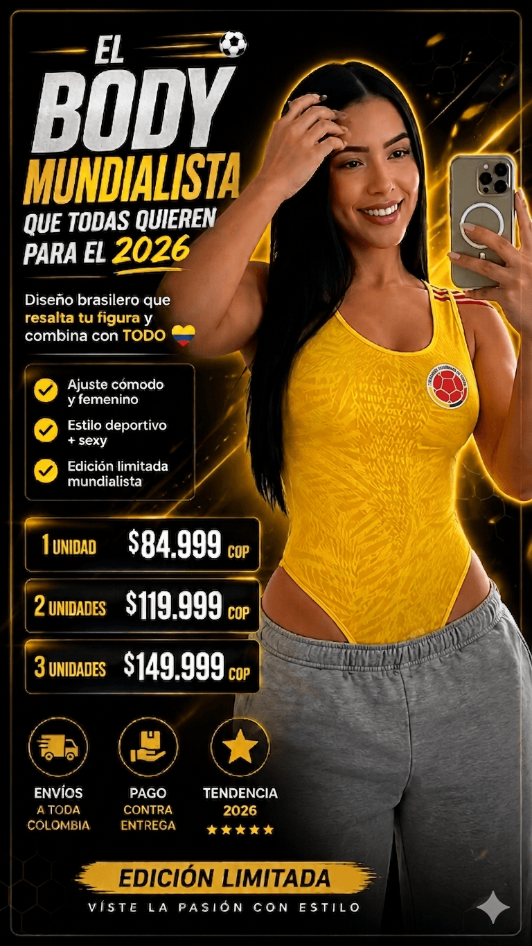 Body Mundialista 2026 TANGA BRASILERA ¡Luce Increíble Apoyando a la Selección!