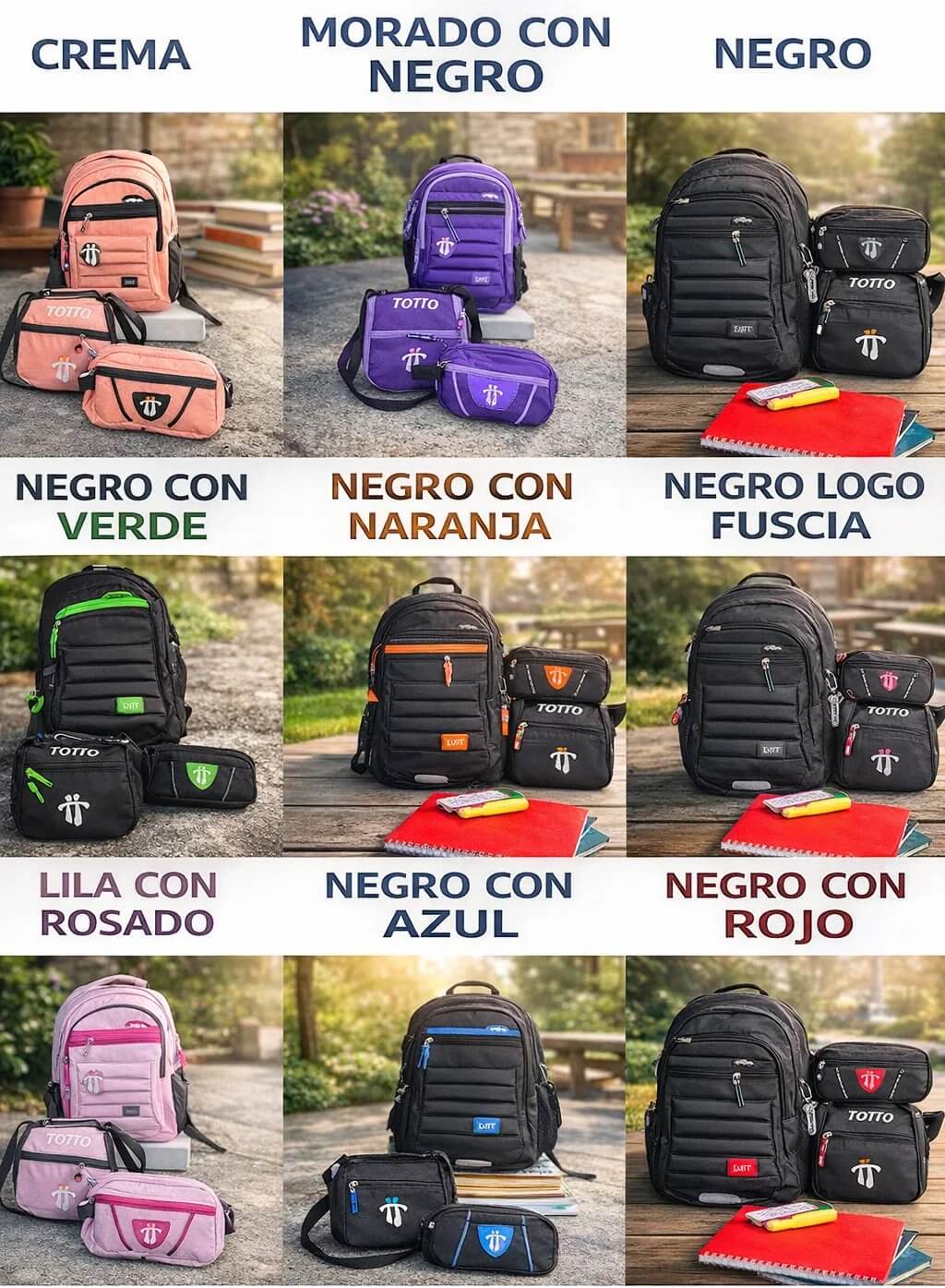 🎒Combo Morral Tipo Totto –🔥 Calidad Premium que se Nota🔥