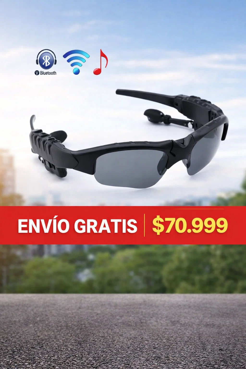 🕶️Tecnología y Estilo en un Solo Toque: Gafas de Sol con Bluetooth 🛜