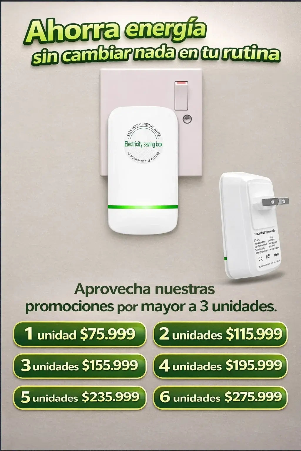 🌟 Ahorra Energía y Dinero 🌟 - 🔋Ahorrador De Energía Power  🔋