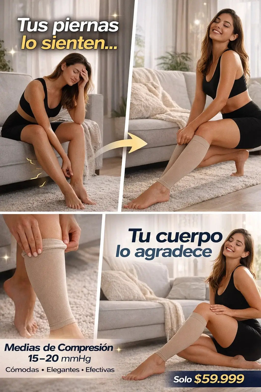 ¡Luce bien y siente mejor con nuestras Medias de Compresión!🌟