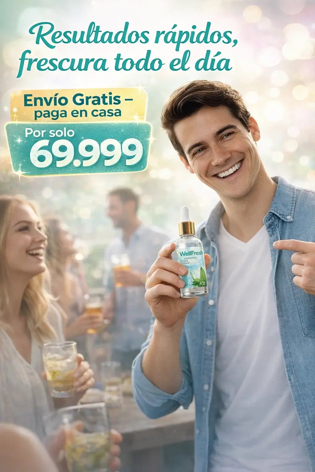 ¡Dile adiós al mal aliento con WellFresh 2x1 ! 🌿💧