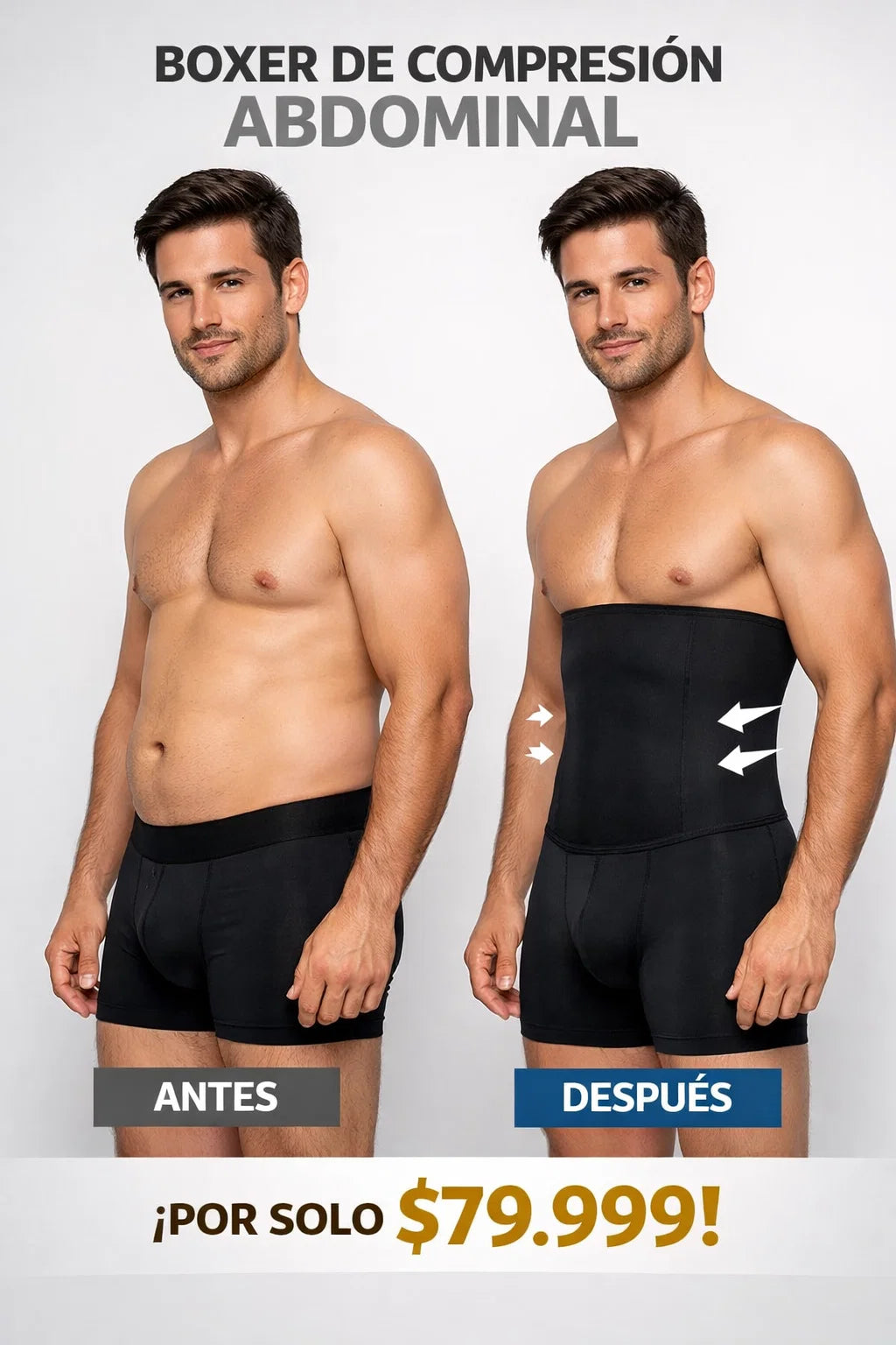 💪🏻Define tu abdomen con el Boxer de Compresión Abdominal👨🏻‍🦱🤛