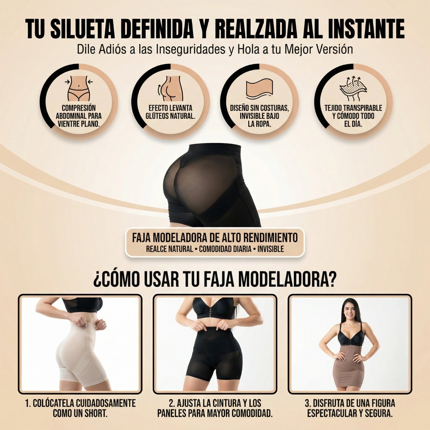 ✨ Panty Levantacola 3 EN 1 ✨